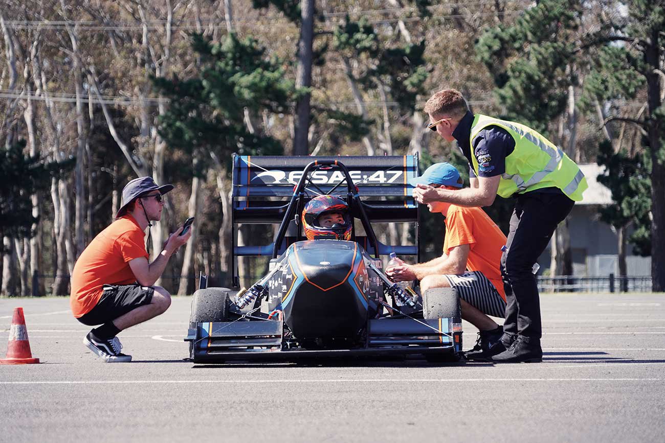 Groups competing at the annual Formula SAE competition in Australia