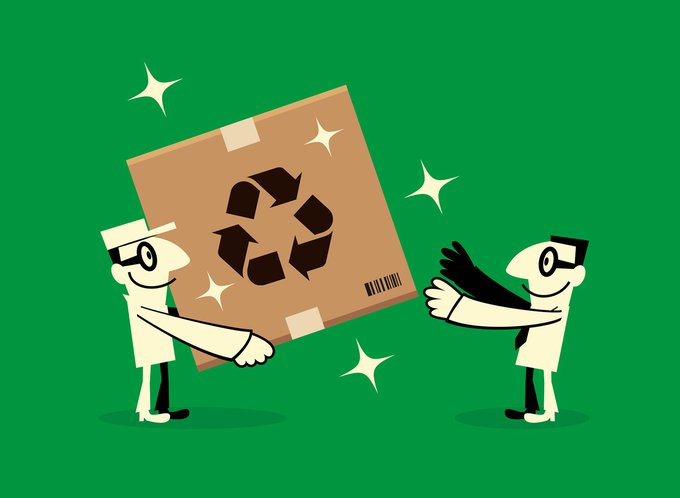 Illustration of a sustainable business delivery