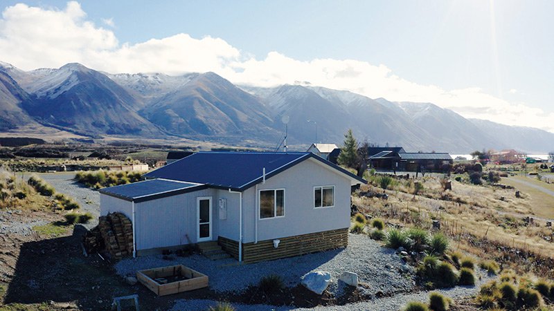 Mary Miller's home and regenerating garden