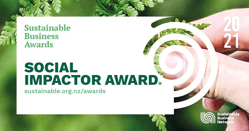 Sustainable Business Awards Social Impactor Award banner