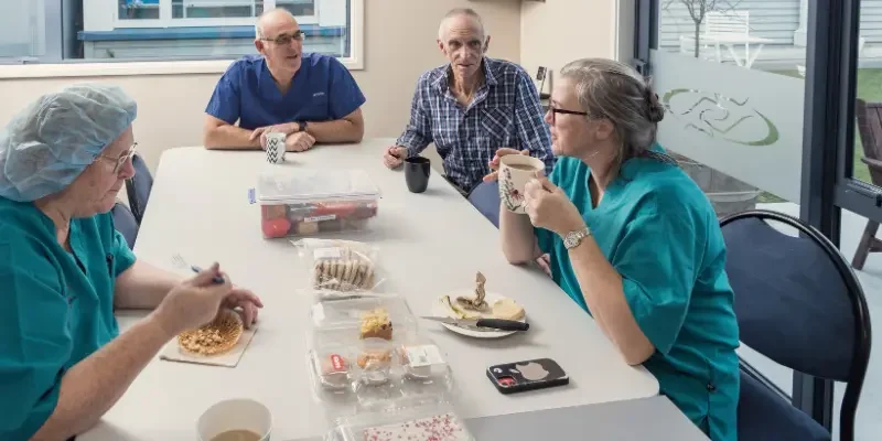 christchurch charity hospital workers enjoying a break