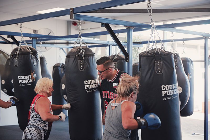 Dave Letele training gym members