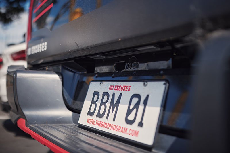 BBM car license plate