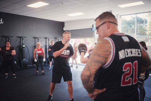 Dave Letele training gym members