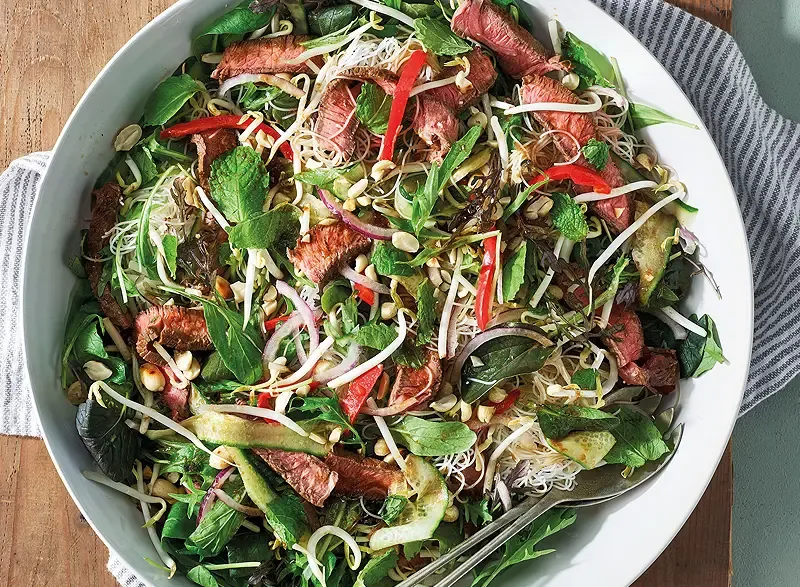 summer favourites  - thai beef salad